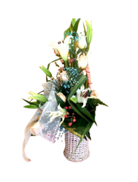 corbeille de la mariée - blue corail