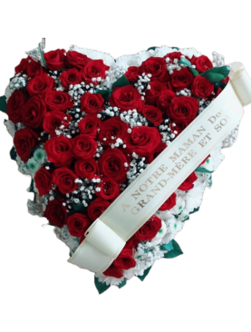 Vénus - Coeur de roses rouges