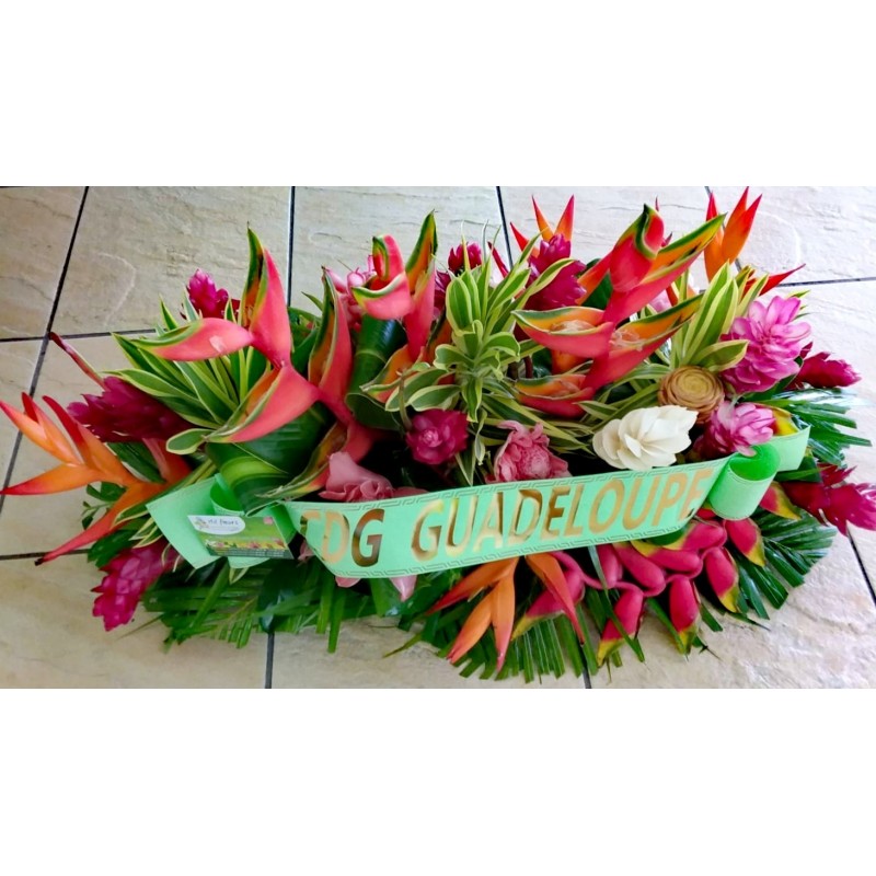 Affection - Raquette de fleurs tropicales Affection - Raquette de fleurs tropicales