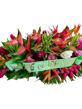 Affection - Raquette de fleurs tropicales