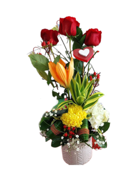 Délivrance - Coeur blanc et vert