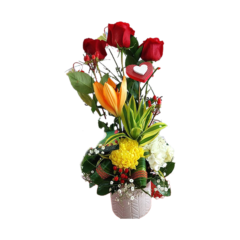 Délivrance - Coeur blanc et vert